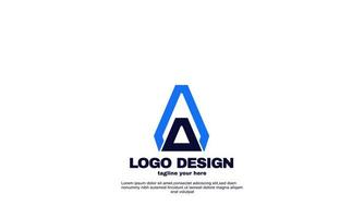 plantilla de diseño de logotipo de empresa y empresa corporativa de identidad llamativa moderna abstracta de stock vector