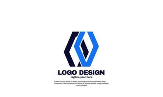 stock abstract modern eye catching identity corporate company and business logo design vector