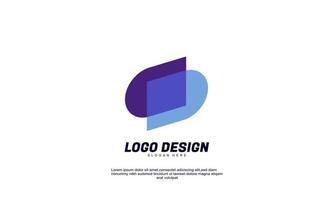 stock vector abstract creative modern idea branding for company or corporate multicolor design with flat design