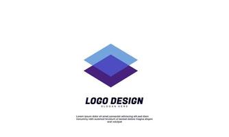 stock vector abstract creative idea rectangle  for business  building or company transparent design vector