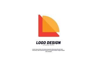 stock abstract creative idea circle for brand company corporate or business transparent color design template vector