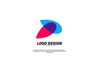 abstract creative company business idea logo design multicolor template design vector