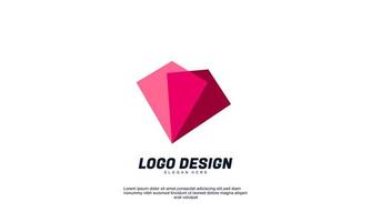 creative company logo icon design modern digital style motion flow vector transparent color with flat design