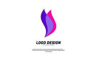 stock vector  abstract creative company logotype colorful overlay vector icon logo flat design