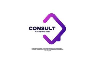 stock abstract creative consulting company logo icon vector isolated