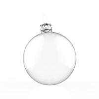 Empty 3d Christmas ornament photo