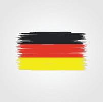 bandera de alemania con estilo de pincel vector