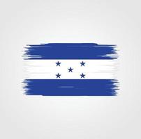 bandera de honduras con estilo de pincel vector