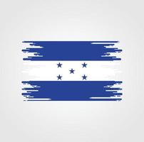 Honduras Flag With Watercolor Brush style design vector