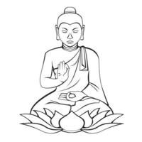 Buddha Design Illustration vector