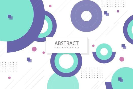 Flat geometric abstract background vector