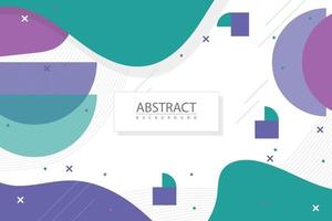 Flat geometric background with shapes vector