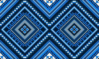 Geometric ethnic oriental ikat seamless pattern. vector