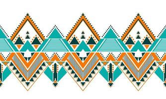 Geometric ethnic pattern design for seamless background. vector