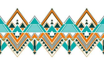 Geometric ethnic pattern design for seamless background. vector