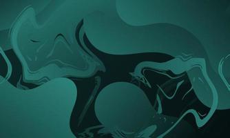 Abstract Dark Green Fluid Wave Background vector