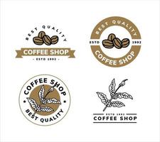 coffee logo template design vector