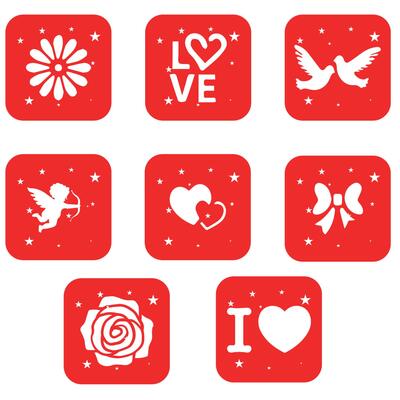 Hearts, Set of hearts icon, heart drawn hand - stock vector