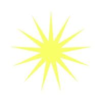 A multi-pointed star with sharp rays vector