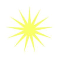 A multi-pointed star with sharp rays vector