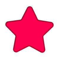 A star with rounded corners vector