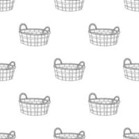 Vintage seamless pattern of basket background. Seamless backgrounds can be used for Wallpapers, template files, web page backgrounds, and surface textures. Gorgeous seamless background. Vector