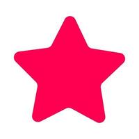 A star with rounded corners vector