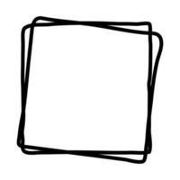 Square frame with offset vector