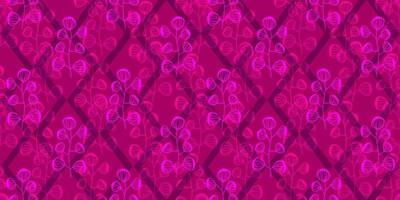 patrón transparente púrpura con hojas. fondo geométrico con rombos. diseño para tela, papel tapiz, cubierta. ilustración vectorial vector