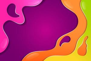 Colorful Abstract Background Vector. Fluid cover template.