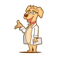 Dog cartoon character vector