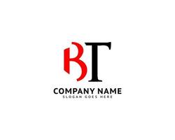 Initial Letter BT Logo Template Design vector