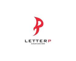 Initial Letter P Logo Template Design vector