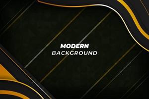 Modern background black and gold with element vector