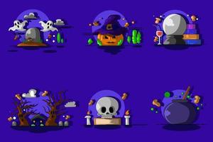 ilustración de diseño de icono de propiedad de halloween vector