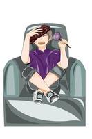 Boy with lollipop character design illustration vector