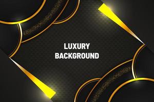 Modern luxury background black and gold with element vector