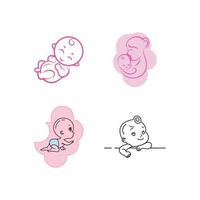 baby logo vector