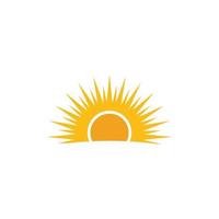 sun illustration logo vector