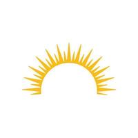 sun illustration logo vector