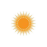 logotipo de ilustración de sol vector