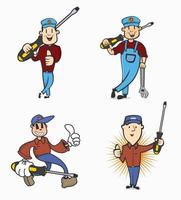 Repair and services man character vector
