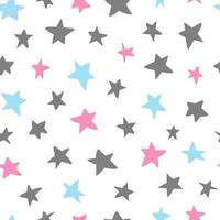 nursery seamless pattern with stars. Good for scandinavian wallpaper, wrapping paper, textile prints, kids apparel, etc. EPS 10 vector