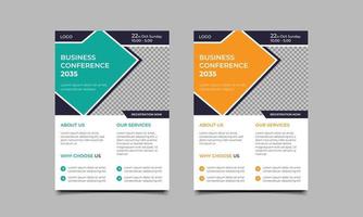 Business flyer design template.with nice Unique Design Shape, vector eps10