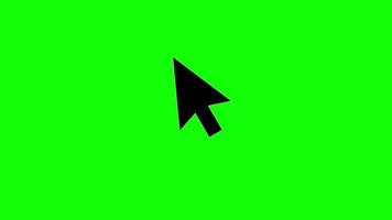 Mouse click on green screen computer, computer cursor animation icon free download