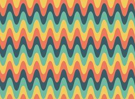 Abstract colourful retro wavy pattern background vector