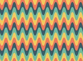 Abstract colourful retro wavy pattern background vector