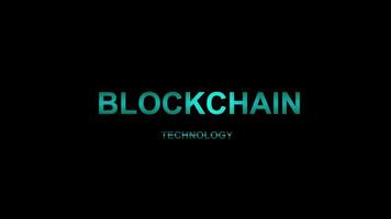 red de tecnología blockchain blockchain global de criptomonedas. video