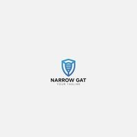 secure shield mask face logo design vector