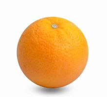fruta naranja aislada sobre fondo blanco foto